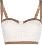 Elisabetta Franchi Mouwloze bralette Wit - Thumbnail 1
