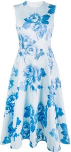 Emilia Wickstead Mara midi-jurk Blauw