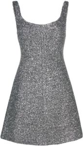 Emilia Wickstead Metallic mini-jurk Zwart