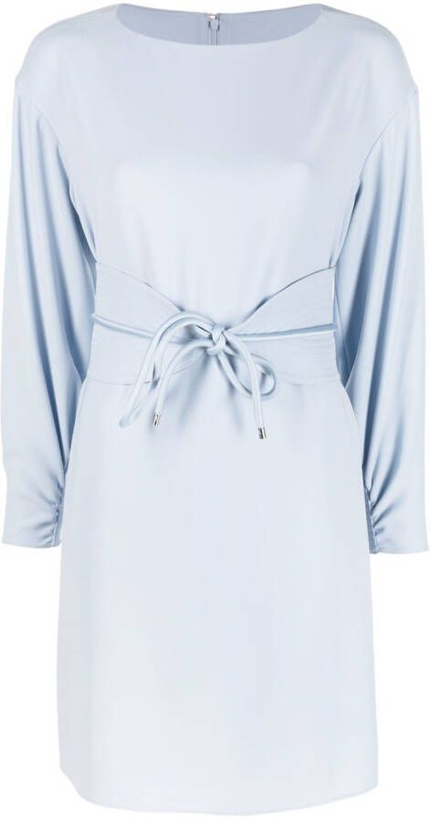 Emporio Armani Midi-jurk met ceintuur 703 BLUE