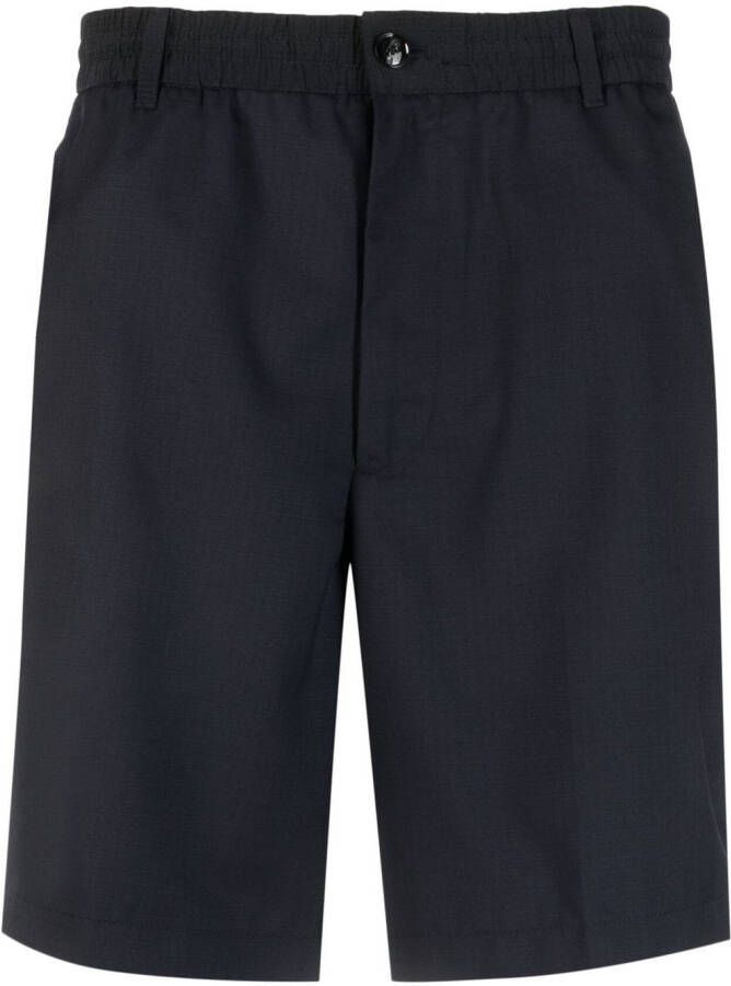 Emporio Armani Bermuda shorts met elastische tailleband Blauw