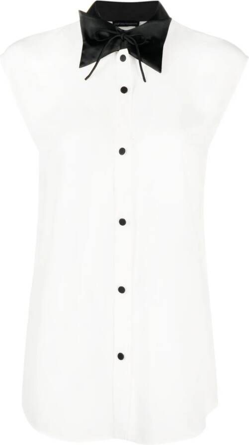 Emporio Armani Zijden blouse Wit
