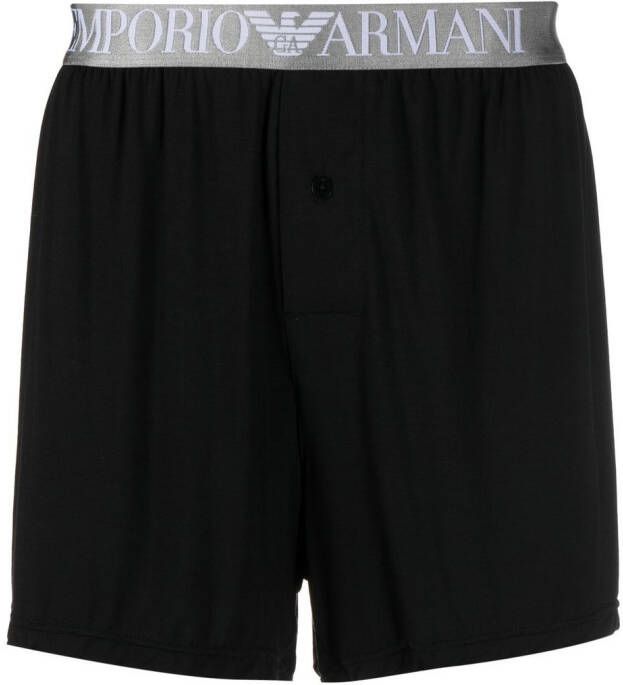Emporio Armani Boxershorts met logoprint Zwart