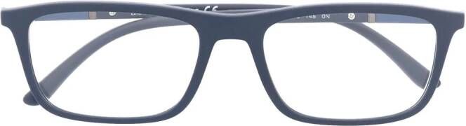 Emporio Armani Bril met rechthoekig montuur Blauw