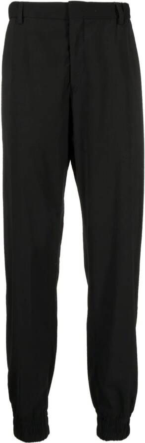 Emporio Armani Broek van scheerwol Zwart