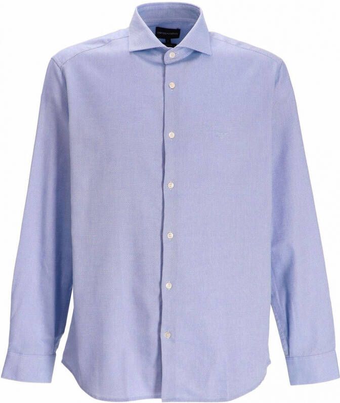 Emporio Armani Button-up overhemd Blauw