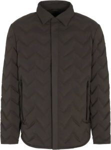 Emporio Armani chevron-quilted padded jacket Bruin