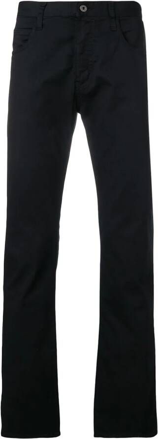 Emporio Armani Chino in normale pasvorm Zwart