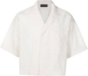 Emporio Armani Cropped overhemd Beige