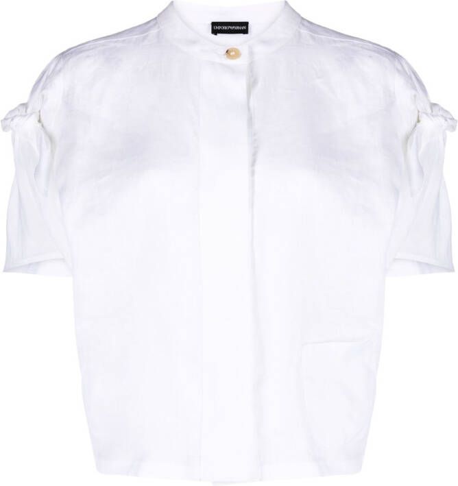 Emporio Armani Cropped shirt Wit