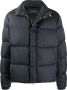 Emporio Armani Gewatteerd donsjack met jacquard Blauw - Thumbnail 1