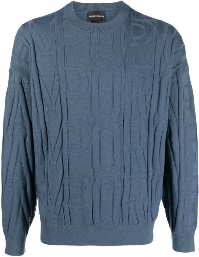 Emporio Armani Wollen trui Blauw