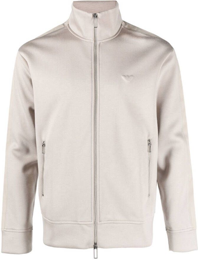 Emporio Armani Sweater met logo-reliëf Beige