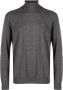 Emporio Armani embroidered logo turtleneck sweater Grijs - Thumbnail 1