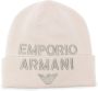Emporio Armani Muts met geborduurd logo Beige - Thumbnail 1