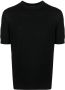 Emporio Armani Fijngebreid T-shirt Zwart - Thumbnail 1