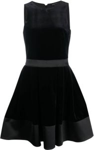 Emporio Armani Flared mini-jurk Zwart