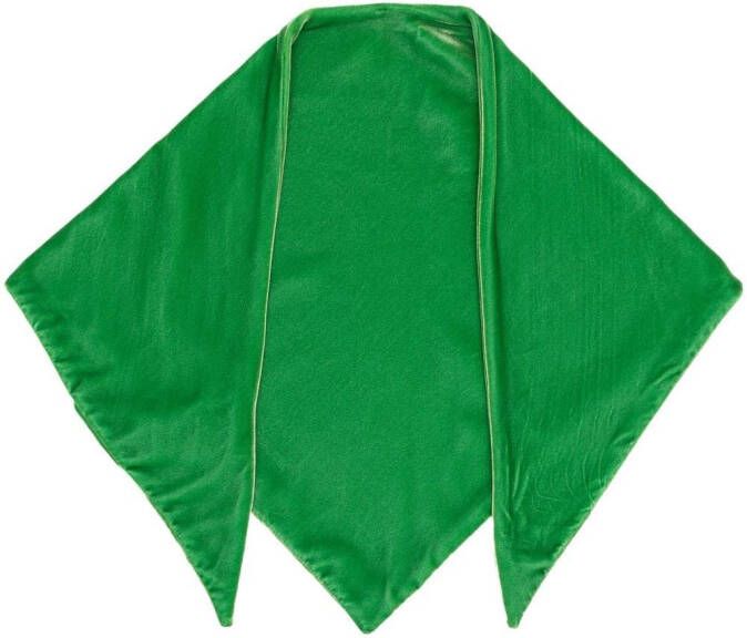 Emporio Armani Fluwelen sjaal Groen