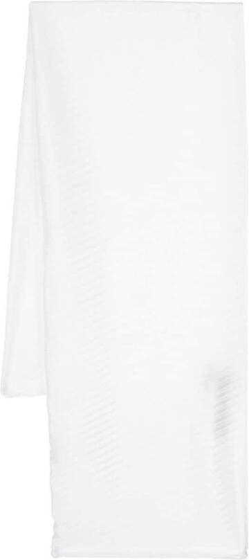 Emporio Armani Geplooide sjaal Wit