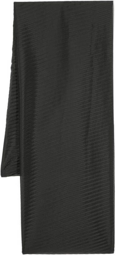 Emporio Armani Geplooide sjaal Zwart