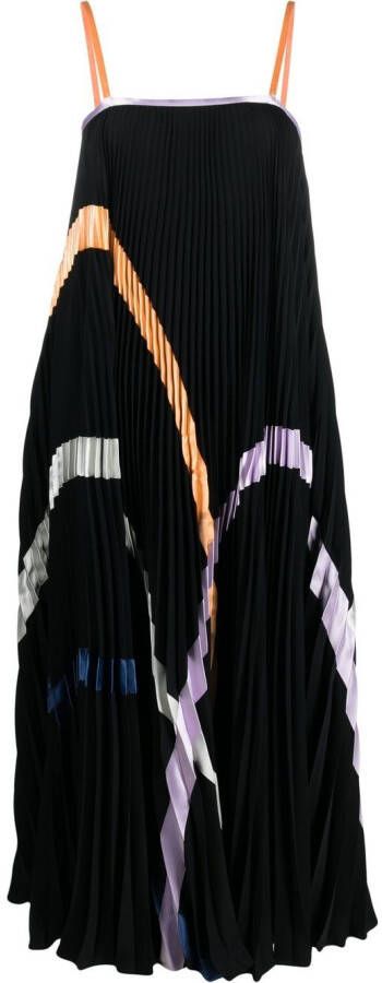 Emporio Armani Geplooide maxi-jurk Zwart