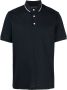 Emporio Armani Getextureerd poloshirt Blauw - Thumbnail 1