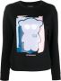 Emporio Armani Sweater met print Zwart - Thumbnail 1