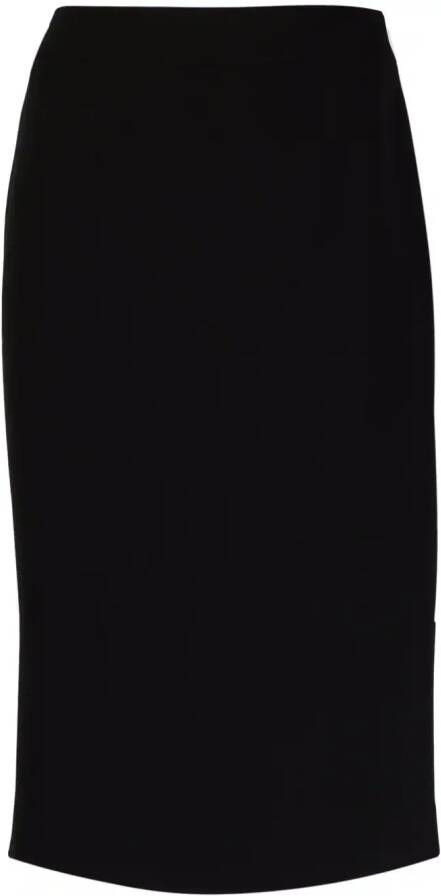 Emporio Armani High waist midi-rok Zwart
