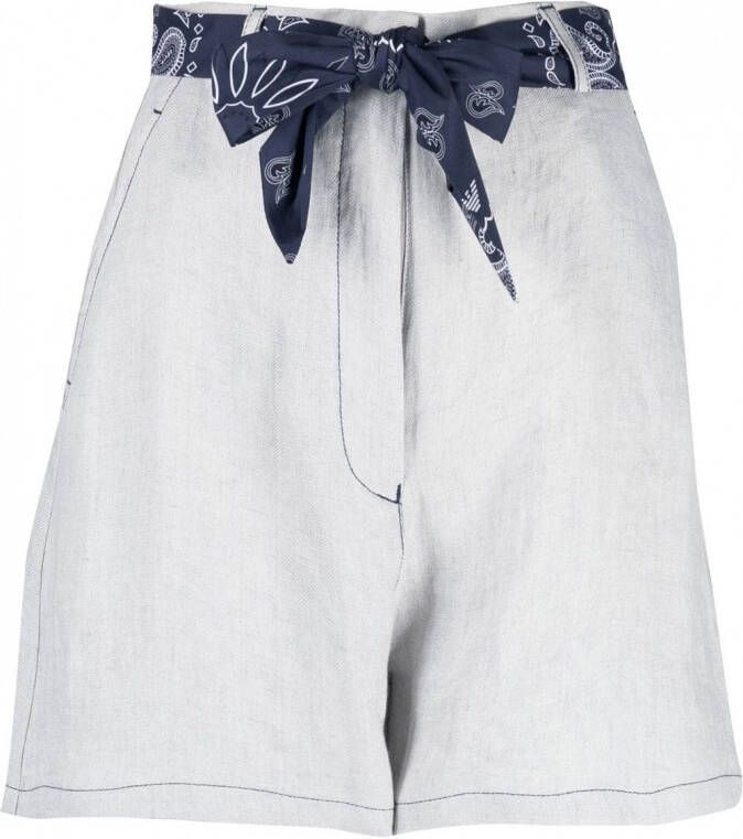 Emporio Armani High waist shorts Beige