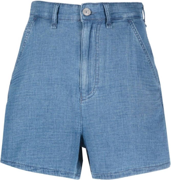 Emporio Armani High waist shorts Blauw