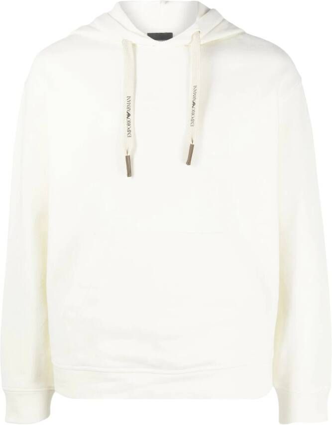 Emporio Armani Hoodie met trekkoord Beige