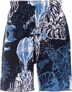 Emporio Armani Intarsia shorts Blauw