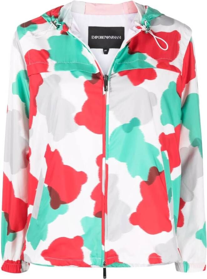 Emporio Armani Jack met capuchon Wit