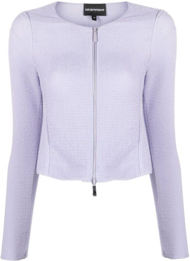 Emporio Armani Jack met rits Paars