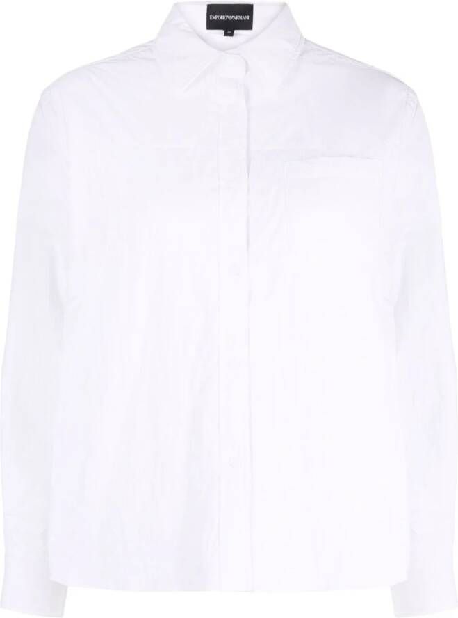 Emporio Armani Katoenen blouse Wit