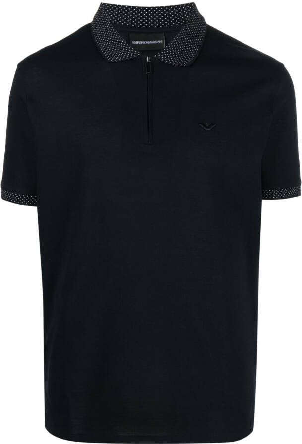 Emporio Armani Katoenen poloshirt Blauw