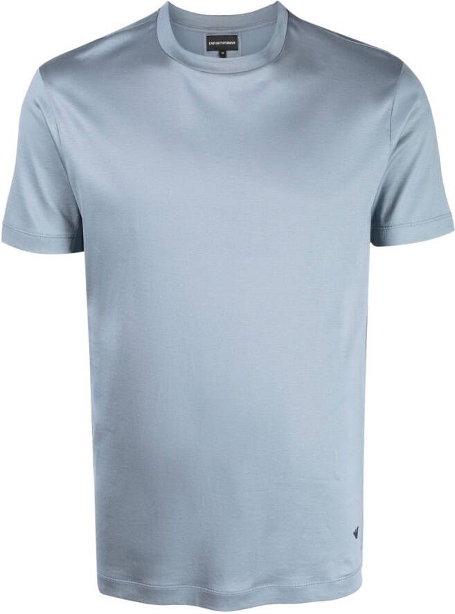 Emporio Armani Katoenen T-shirt Blauw
