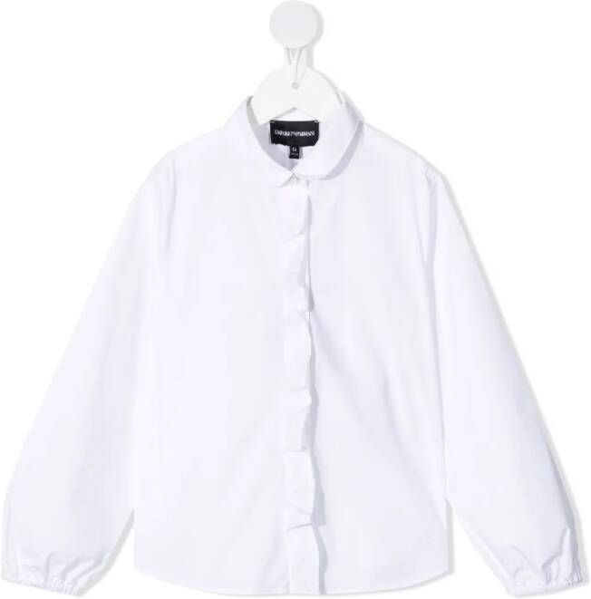Emporio Ar i Kids Button-up shirt Wit