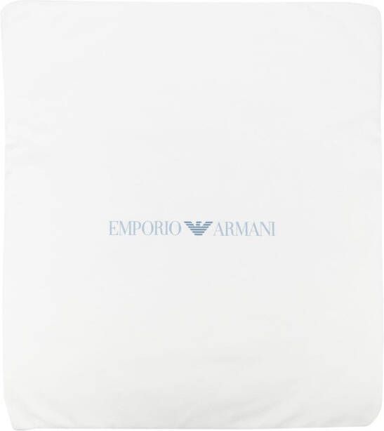 Emporio Armani Kids Deken met logoprint Blauw