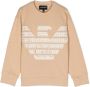 Emporio Ar i Kids Sweater met geborduurd logo Beige - Thumbnail 1