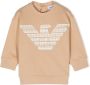 Emporio Ar i Kids Sweater met logopatch Bruin - Thumbnail 1