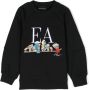 Emporio Ar i Kids Sweater met logoprint Zwart - Thumbnail 1