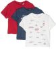 Emporio Ar i Kids Drie T-shirts met logoprint Blauw - Thumbnail 1