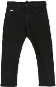 Emporio Ar i Kids Slim-fit jeans Zwart