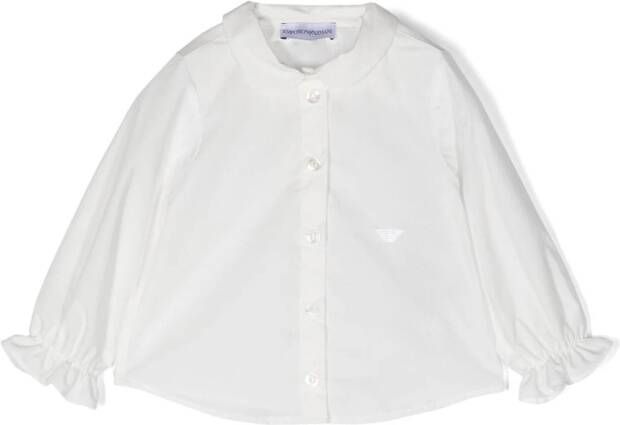 Emporio Armani Kids Shirt met geborduurd logo Wit