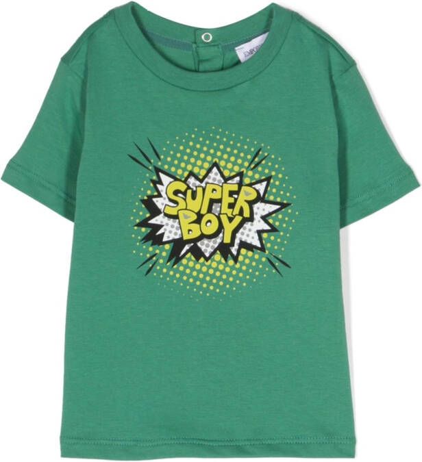 Emporio Ar i Kids Katoenen T-shirt Groen