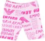 Emporio Ar i Kids Shorts met logoprint Roze - Thumbnail 1