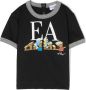 Emporio Ar i Kids T-shirt met logoprint Blauw - Thumbnail 1