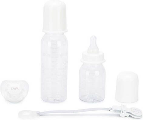 Emporio Ar i Kids Speen en fles set Wit