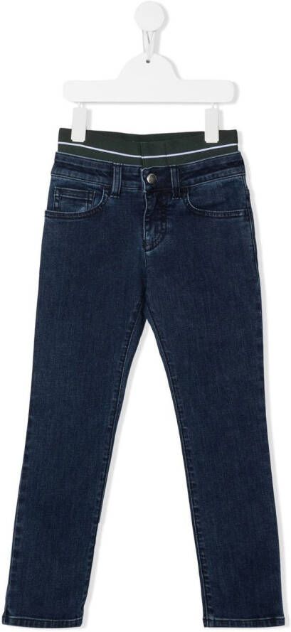 Emporio Ar i Kids Straight jeans Blauw